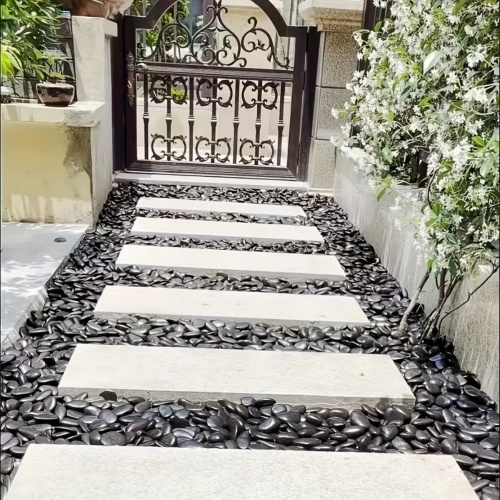 38lbs Black River Rocks, 2-3 inch Polished Pebbles for Plants, Vase Filler, Aquarium, Landscaping, Indoor/Outdoor Decor - Image 6