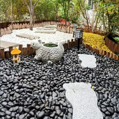 38lbs Black River Rocks, 2-3 inch Polished Pebbles for Plants, Vase Filler, Aquarium, Landscaping, Indoor/Outdoor Decor - Image 7