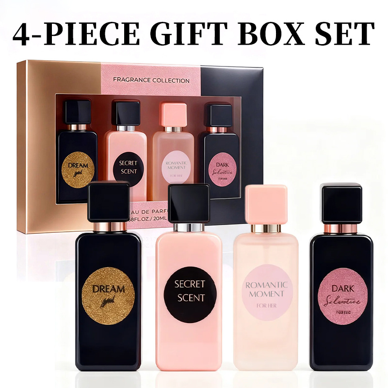4-Piece Women's Perfume Gift Set (0.68oz Each ) - 4Long-Lasting Sweet & Fresh Scents, The Perfect Holiday, Date & Party Gift - Image 2