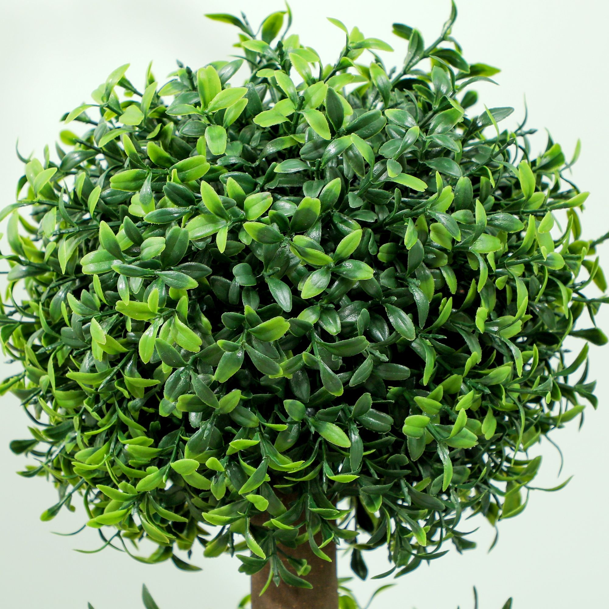 Set of 2 Artificial Ball Boxwood Topiary Trees, Fake Plants in Pot for Indoor Outdoor Living Room Green - Image 8