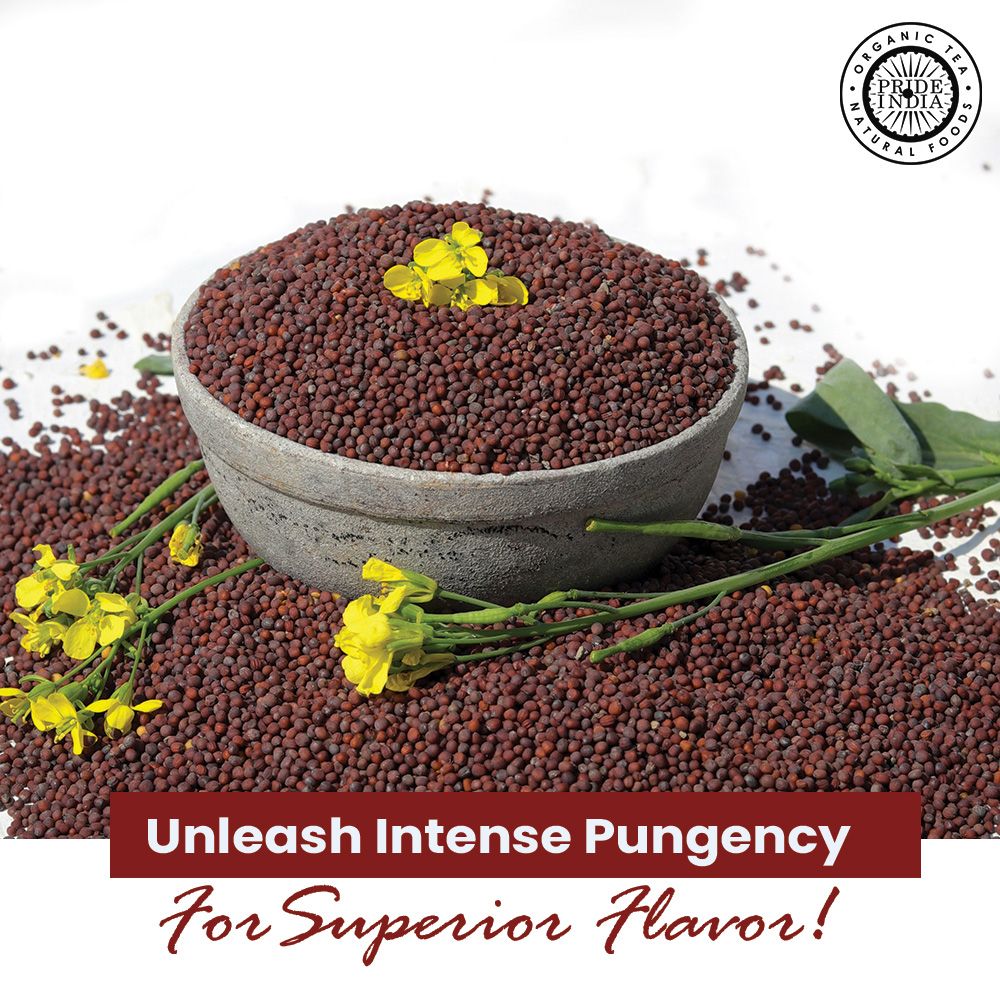 Pride of India | Black Mustard Seed 12 oz (340 gm) Medium Dual Sifter Bottle | Gourmet & Vegan Indian Spice | Pungent/Spicy Flavor | Dry Seasoning | Gluten Free & Non-Bioengineered | Easy to Use - Image 3