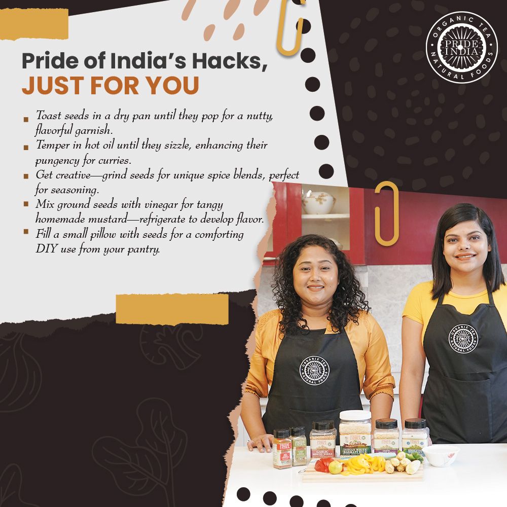 Pride of India | Black Mustard Seed 12 oz (340 gm) Medium Dual Sifter Bottle | Gourmet & Vegan Indian Spice | Pungent/Spicy Flavor | Dry Seasoning | Gluten Free & Non-Bioengineered | Easy to Use - Image 7