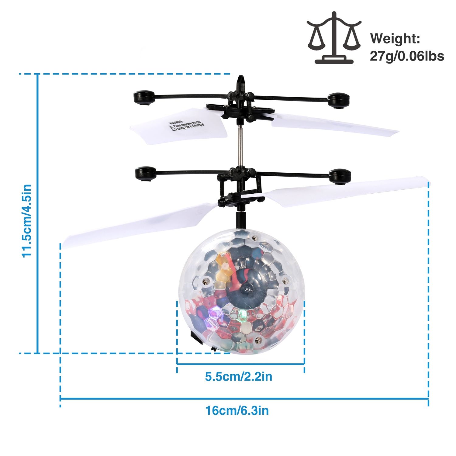 RC Flying Balls Electric Infrared Induction Drone Helicopter Ball LED Light Kids Flying Toy - Image 3