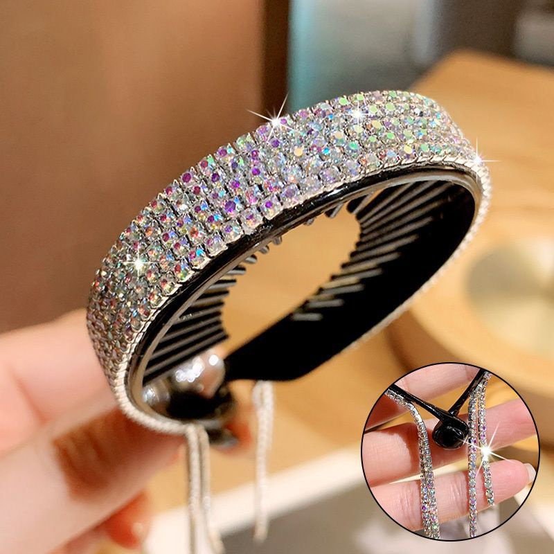 4 Pack Rhinestone Hair Bun Accessories Hair Styling Clips Birds Nest Hair Clip - Image 15