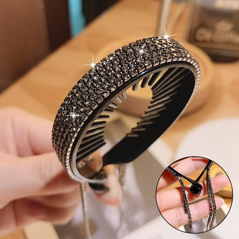 4 Pack Rhinestone Hair Bun Accessories Hair Styling Clips Birds Nest Hair Clip - Image 17