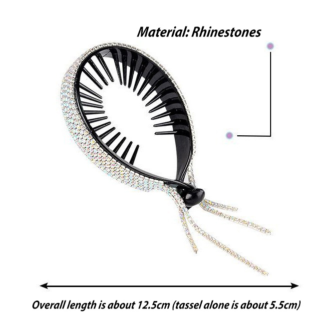 4 Pack Rhinestone Hair Bun Accessories Hair Styling Clips Birds Nest Hair Clip - Image 18