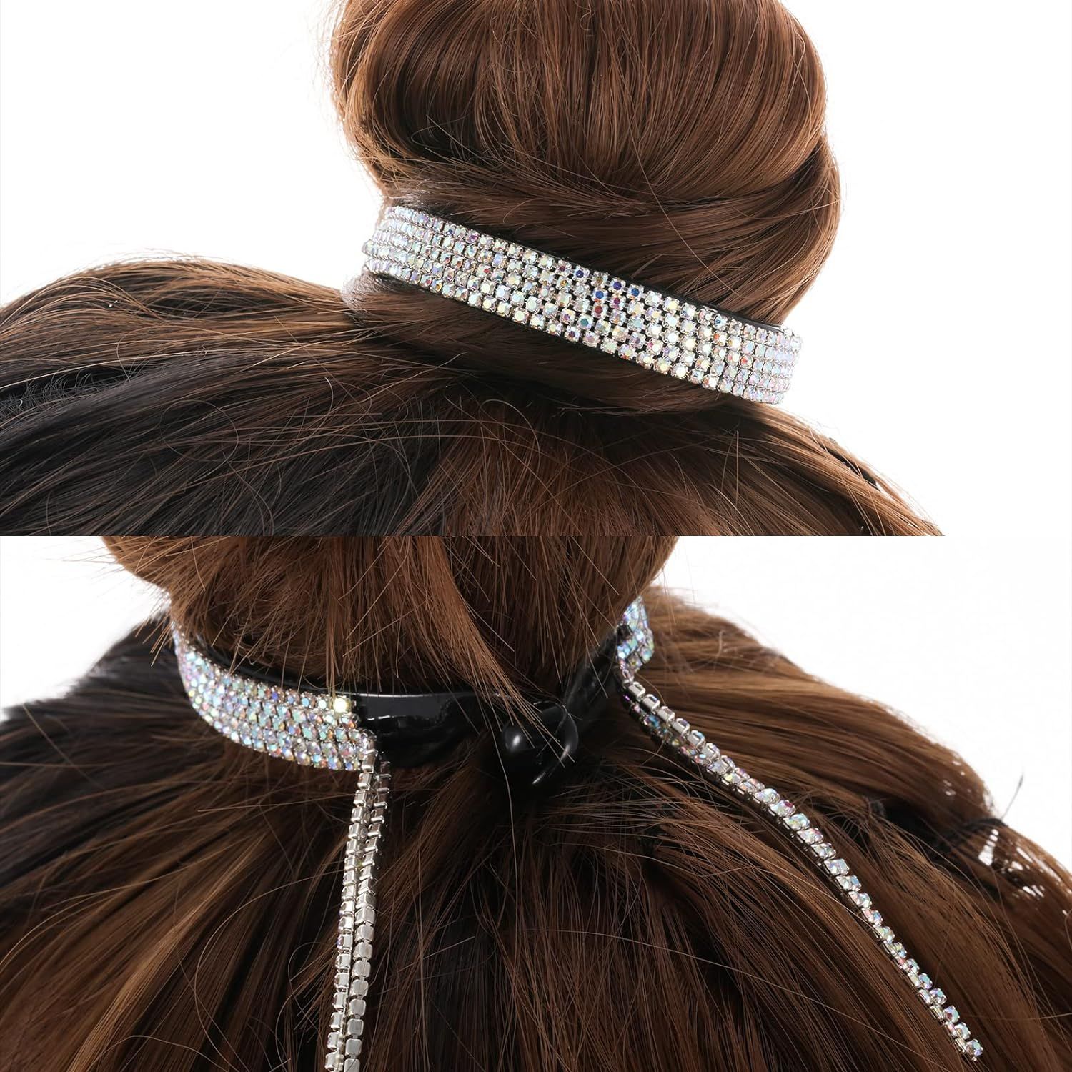 4 Pack Rhinestone Hair Bun Accessories Hair Styling Clips Birds Nest Hair Clip - Image 6