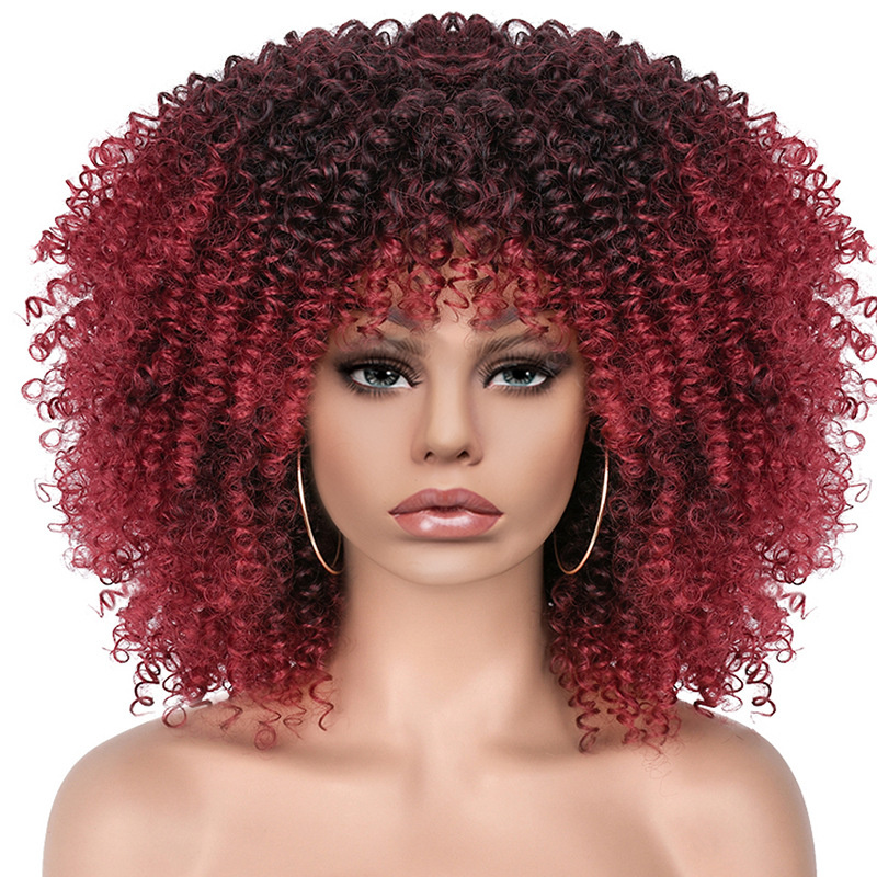 15Inch Curly Wigs for Black Women Afro Bomb Curly Wig - Image 6