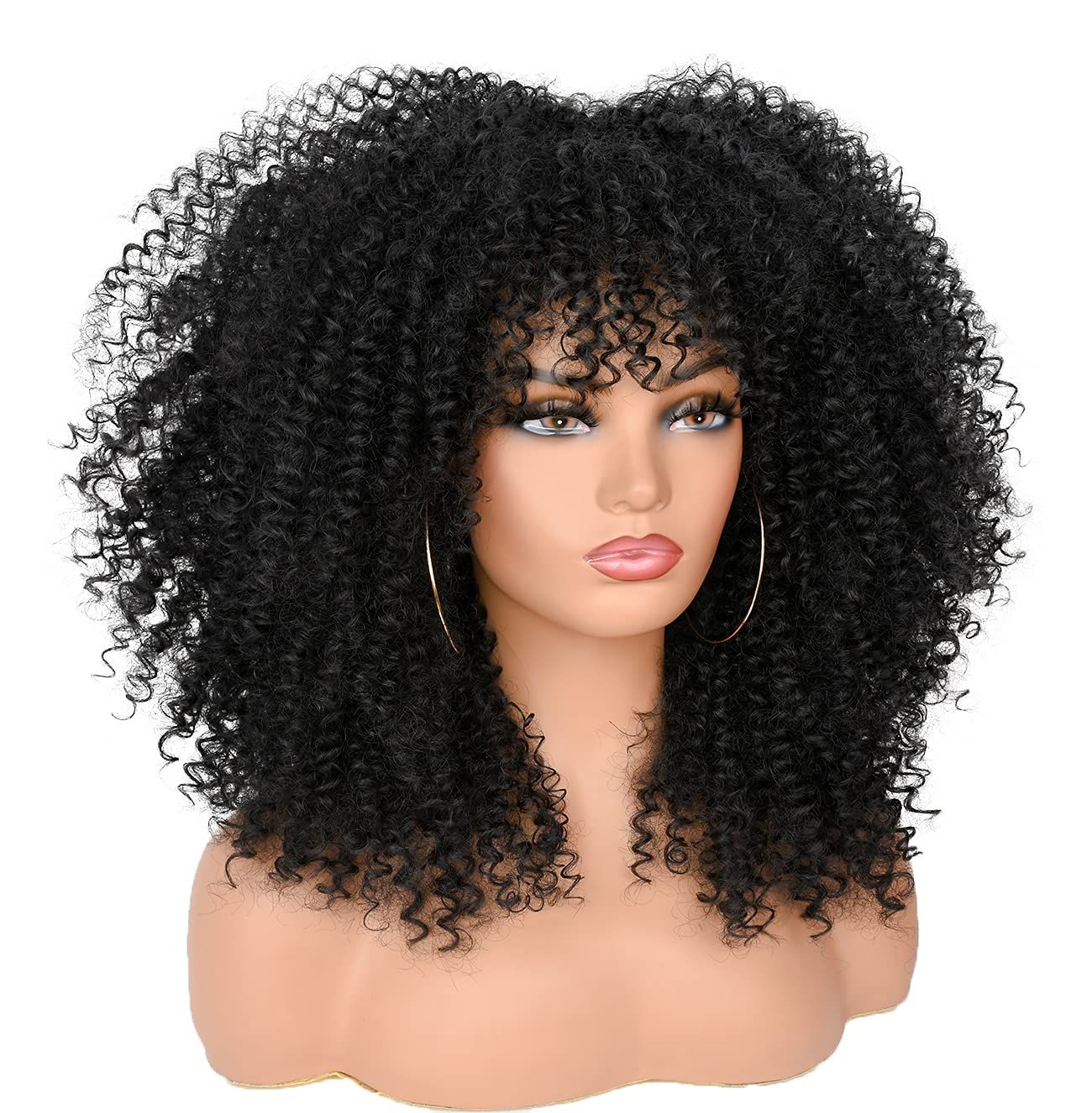15Inch Curly Wigs for Black Women Afro Bomb Curly Wig - Image 47