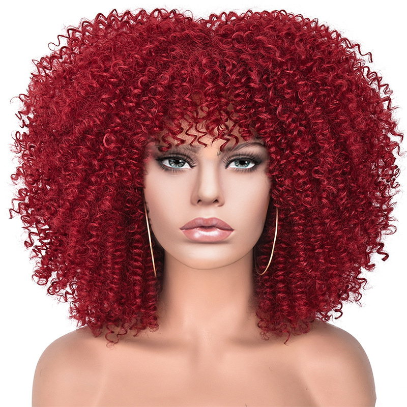 15Inch Curly Wigs for Black Women Afro Bomb Curly Wig - Image 36