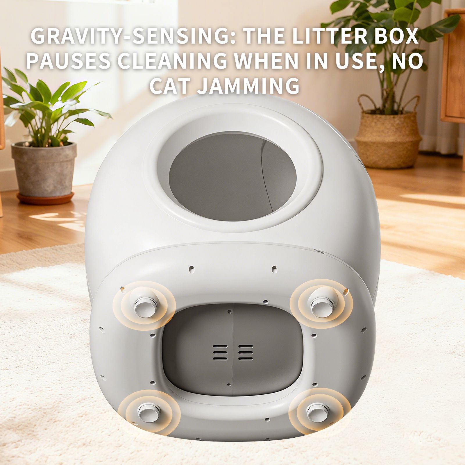 Best Automatic Cat Litter Box, 78L Fully Enclosed Tuya APP Smart Self-Cleaning Litter Box for Multi-Cat Homes - Image 5