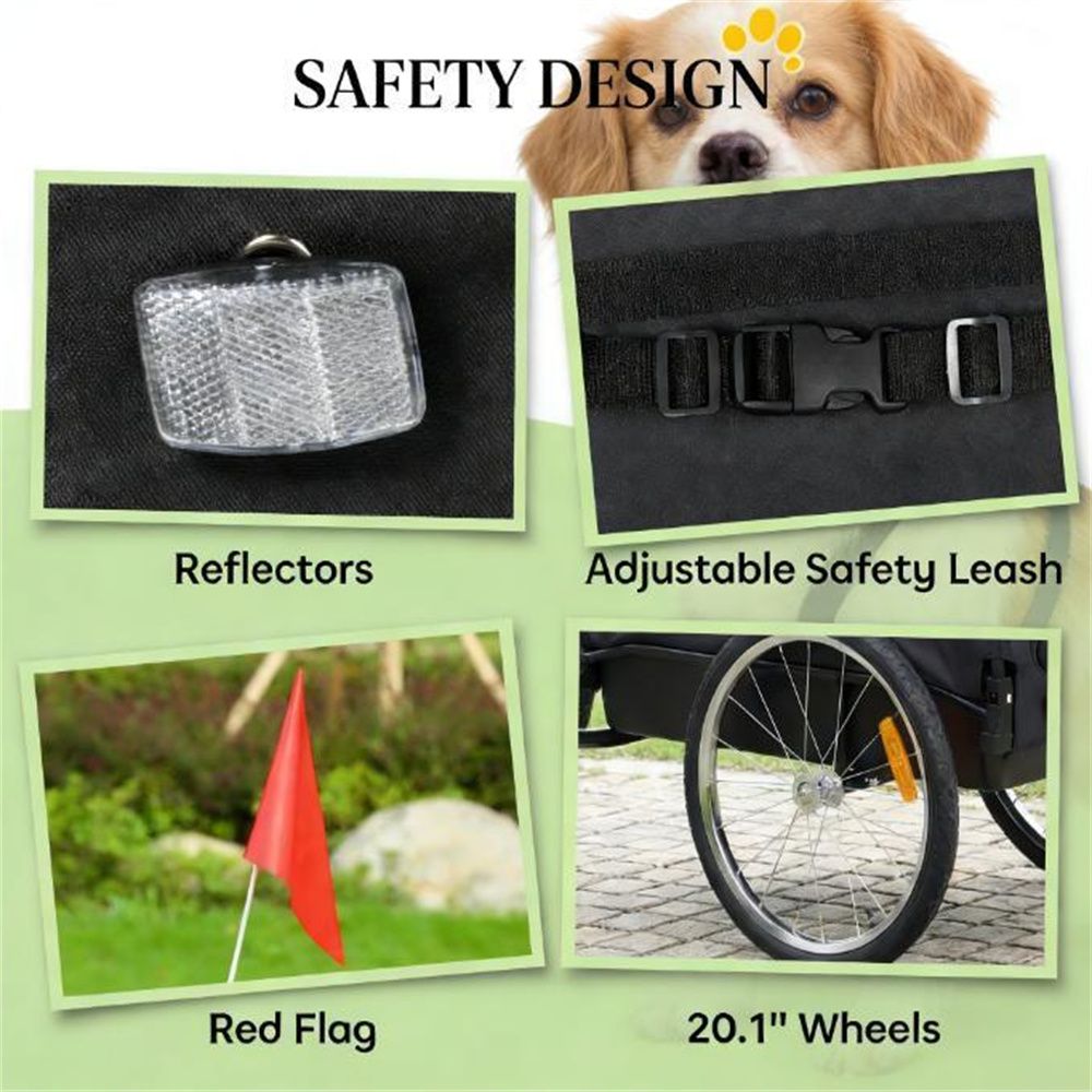Dog bike trailer, pet bike bike holder - Image 4