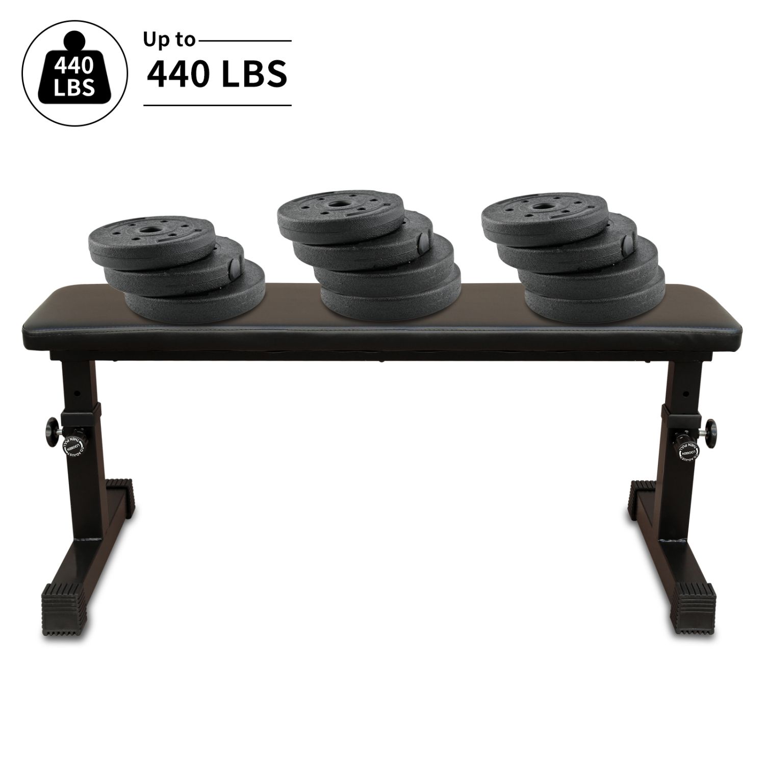 THE Flat Weight Bench for Strength Training W/ 5-Level Adjustable Height - Image 3